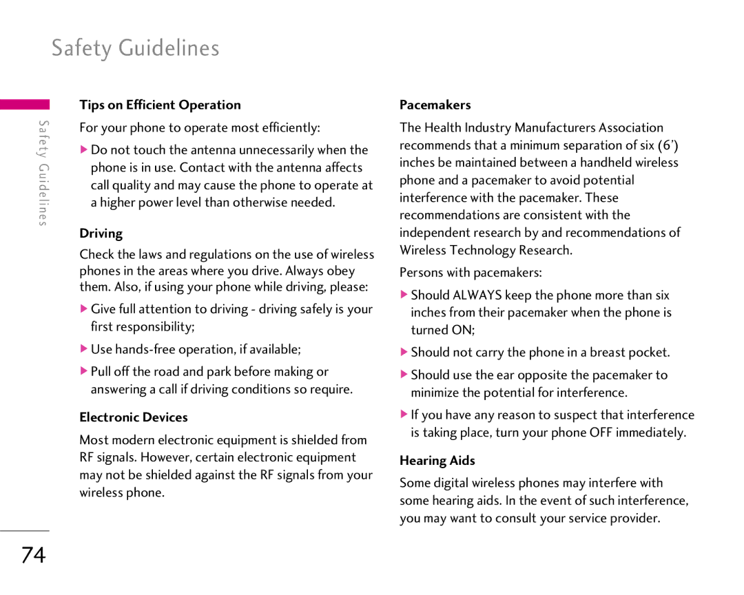 LG Electronics 1500 manual Safety Guidelines 