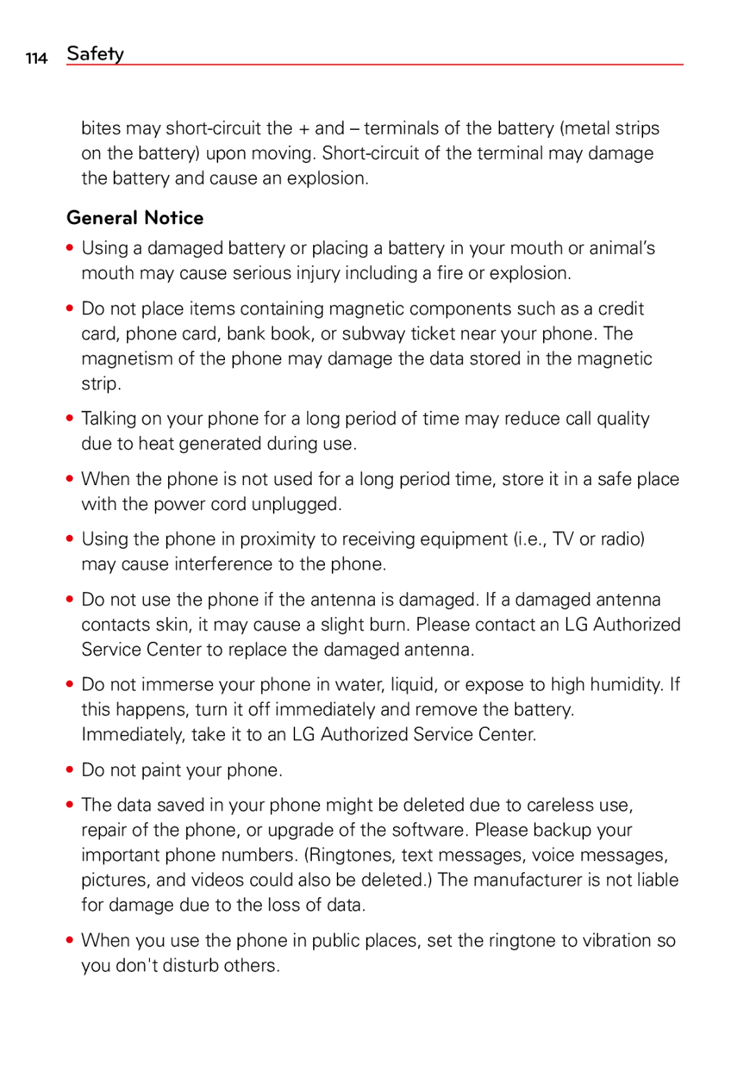 LG Electronics 2 manual General Notice 