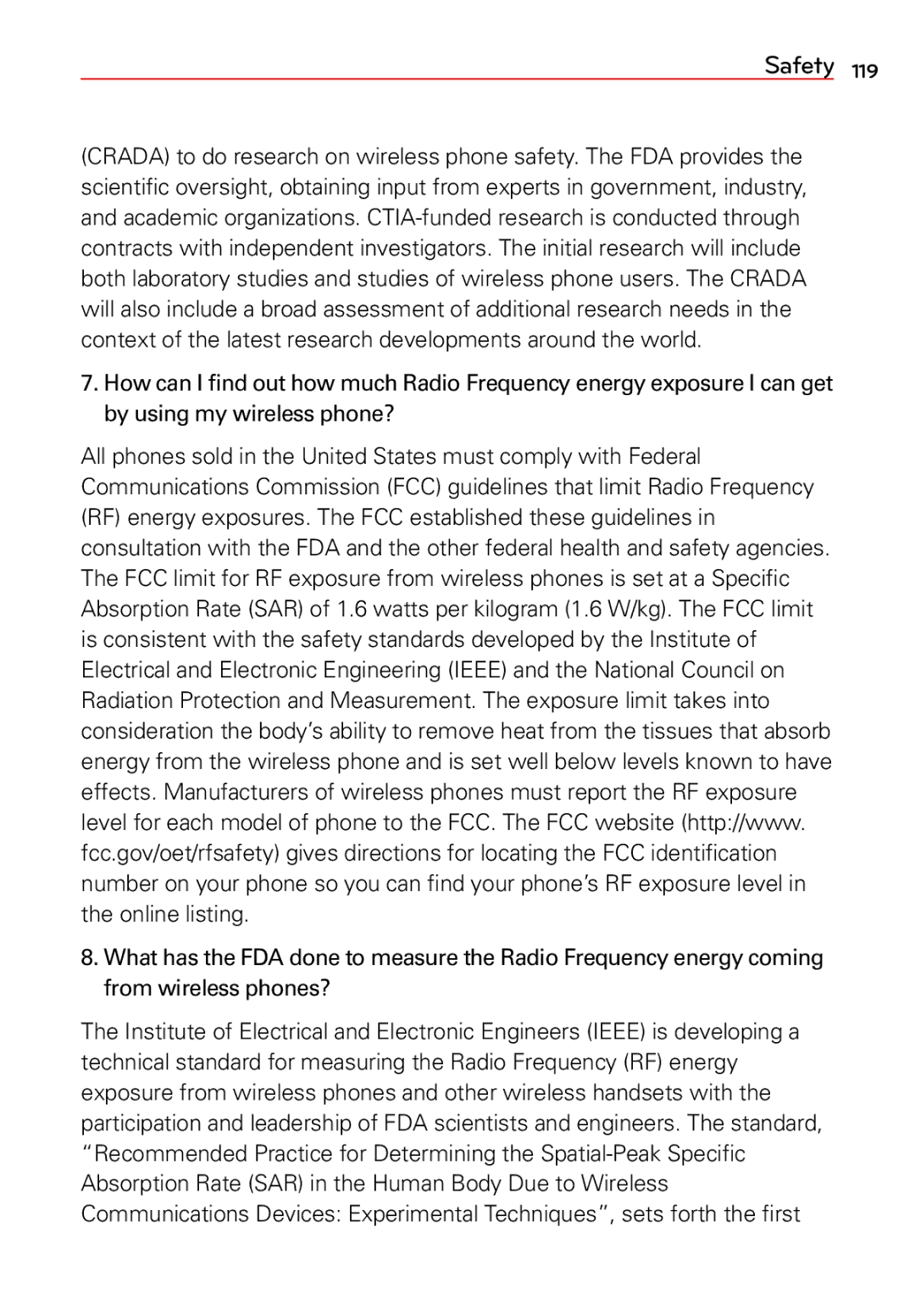 LG Electronics 2 manual Safety 