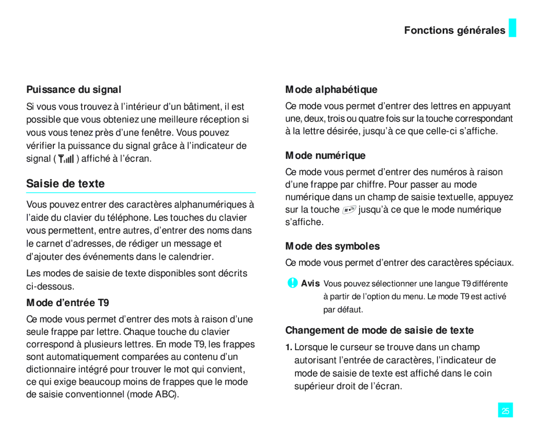 LG Electronics 2000 manual Saisie de texte 