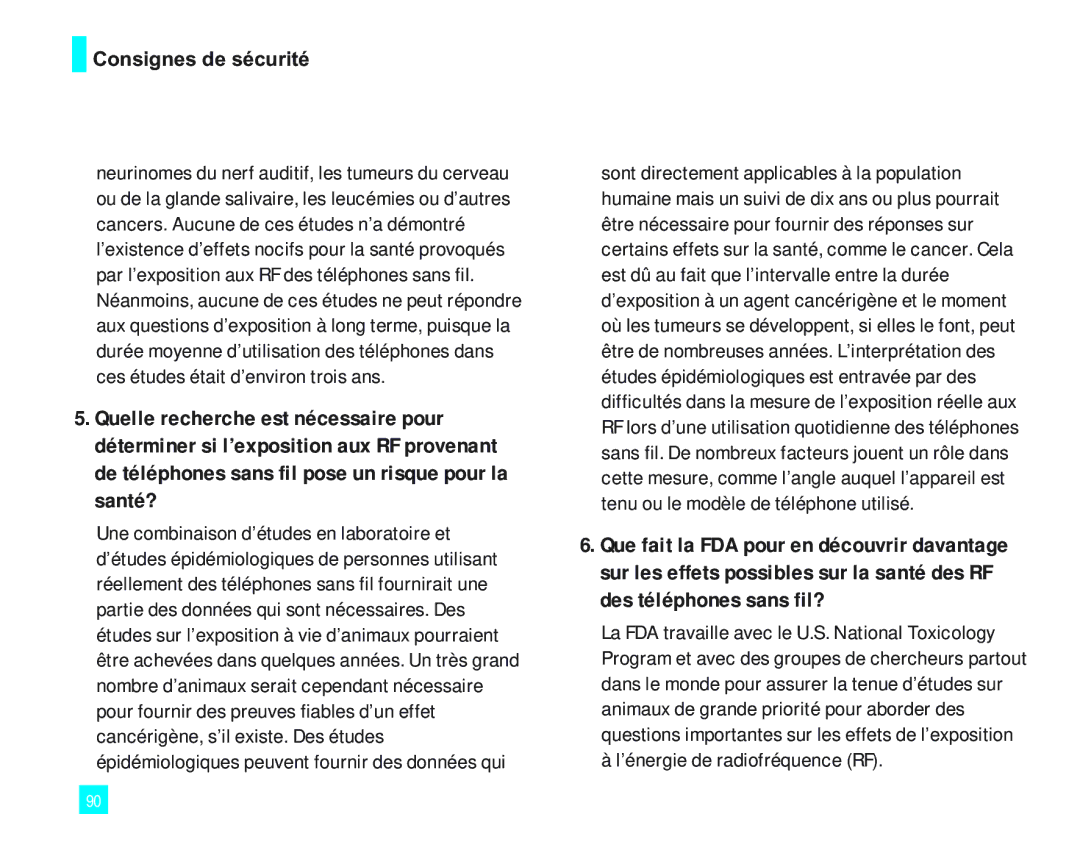 LG Electronics 2000 manual ’énergie de radiofréquence RF 