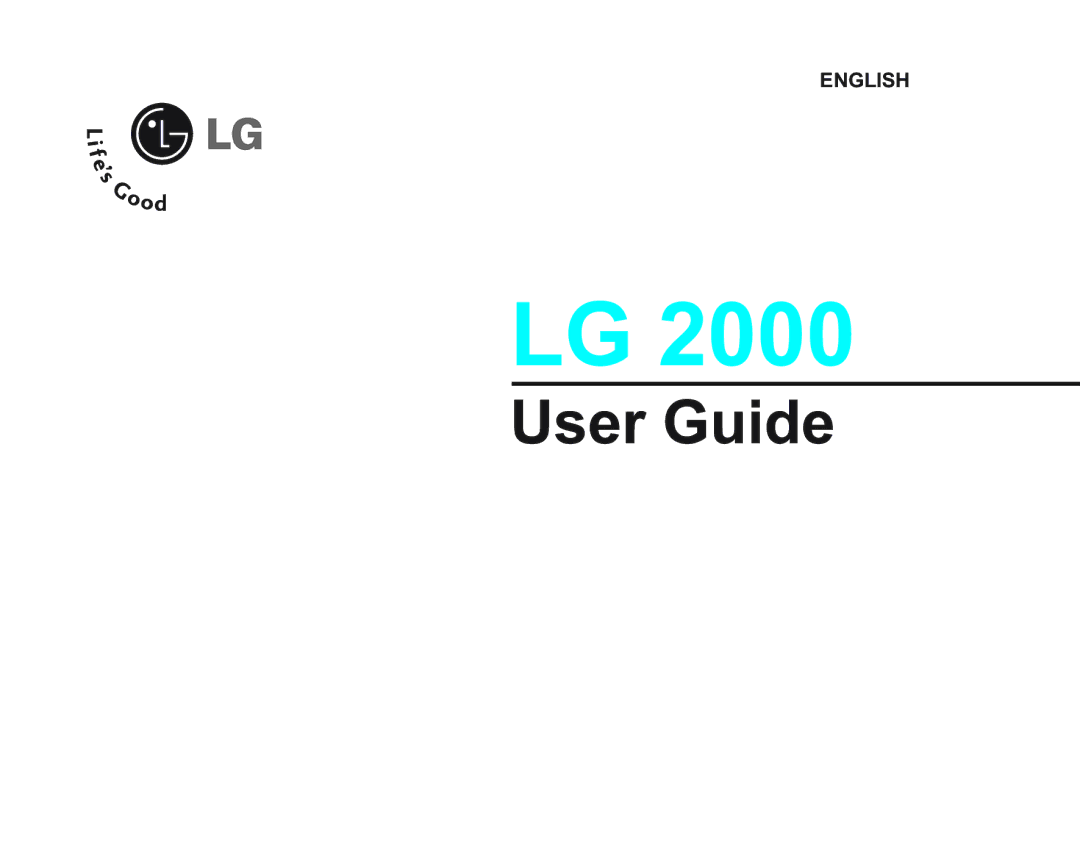 LG Electronics 2000 manual User Guide 