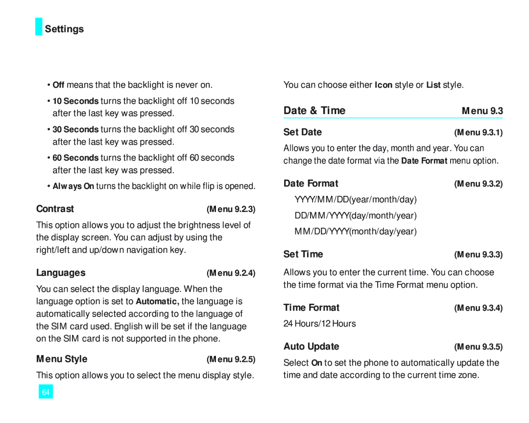 LG Electronics 2000 manual Date & Time 