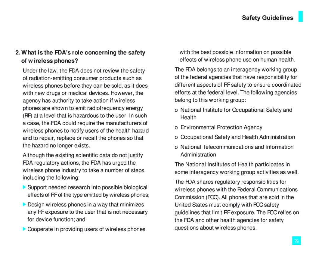 LG Electronics 2000 manual Safety Guidelines 