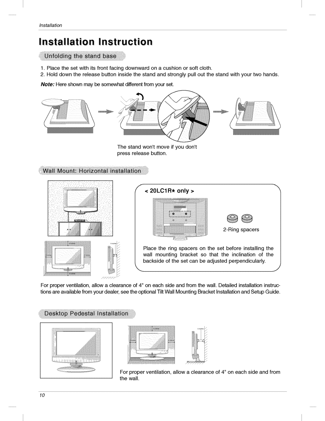 LG Electronics 200LC1R owner manual 20LCl R* only 