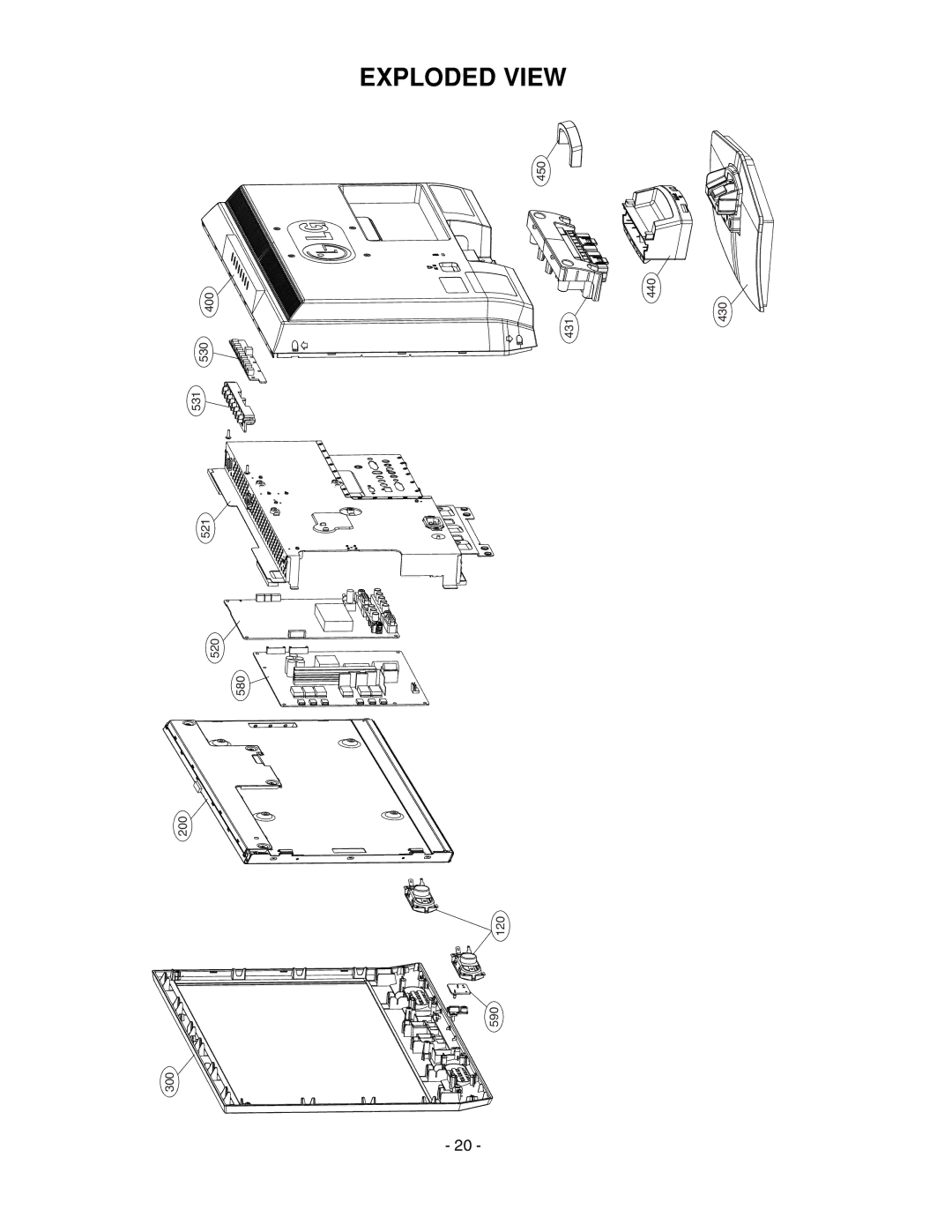 LG Electronics 20LS7D(C)-UB service manual Exploded View 