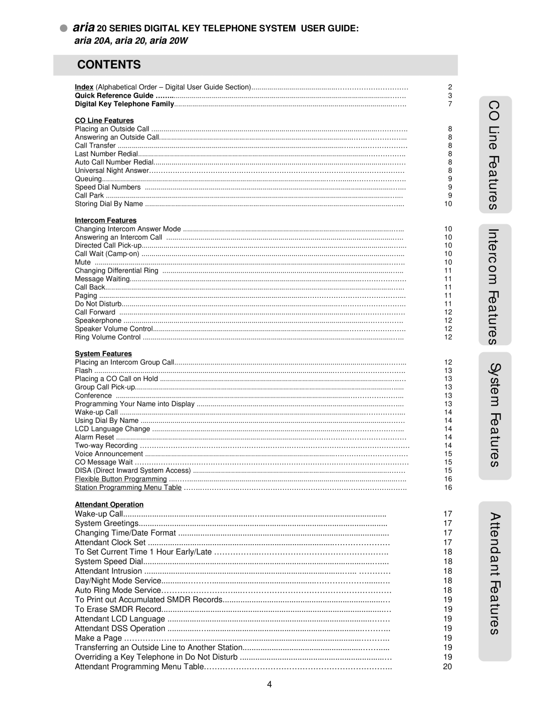 LG Electronics 20A, 20W manual Contents 