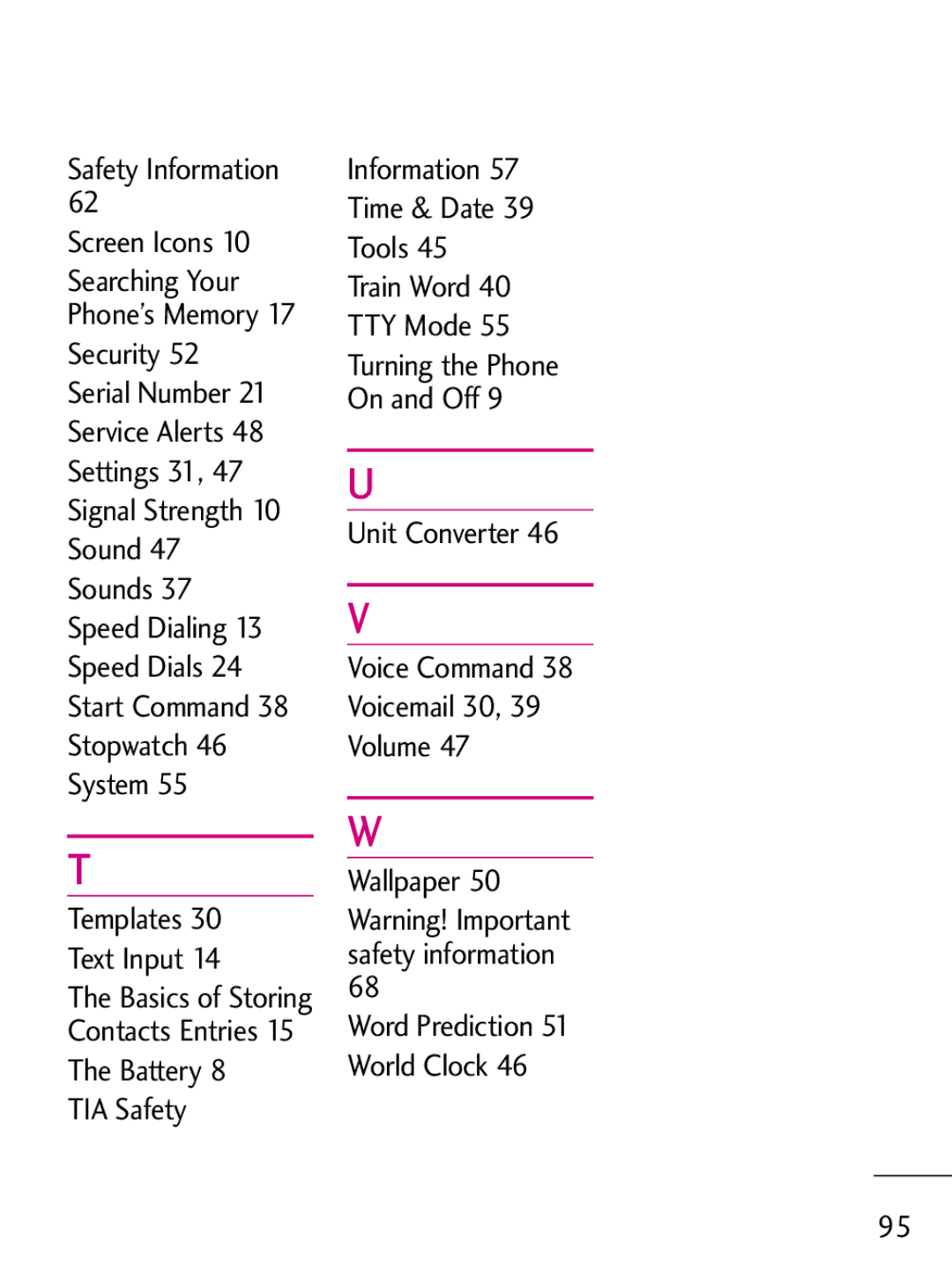 LG Electronics 221C manual Safety Information Screen Icons, Templates Text Input 