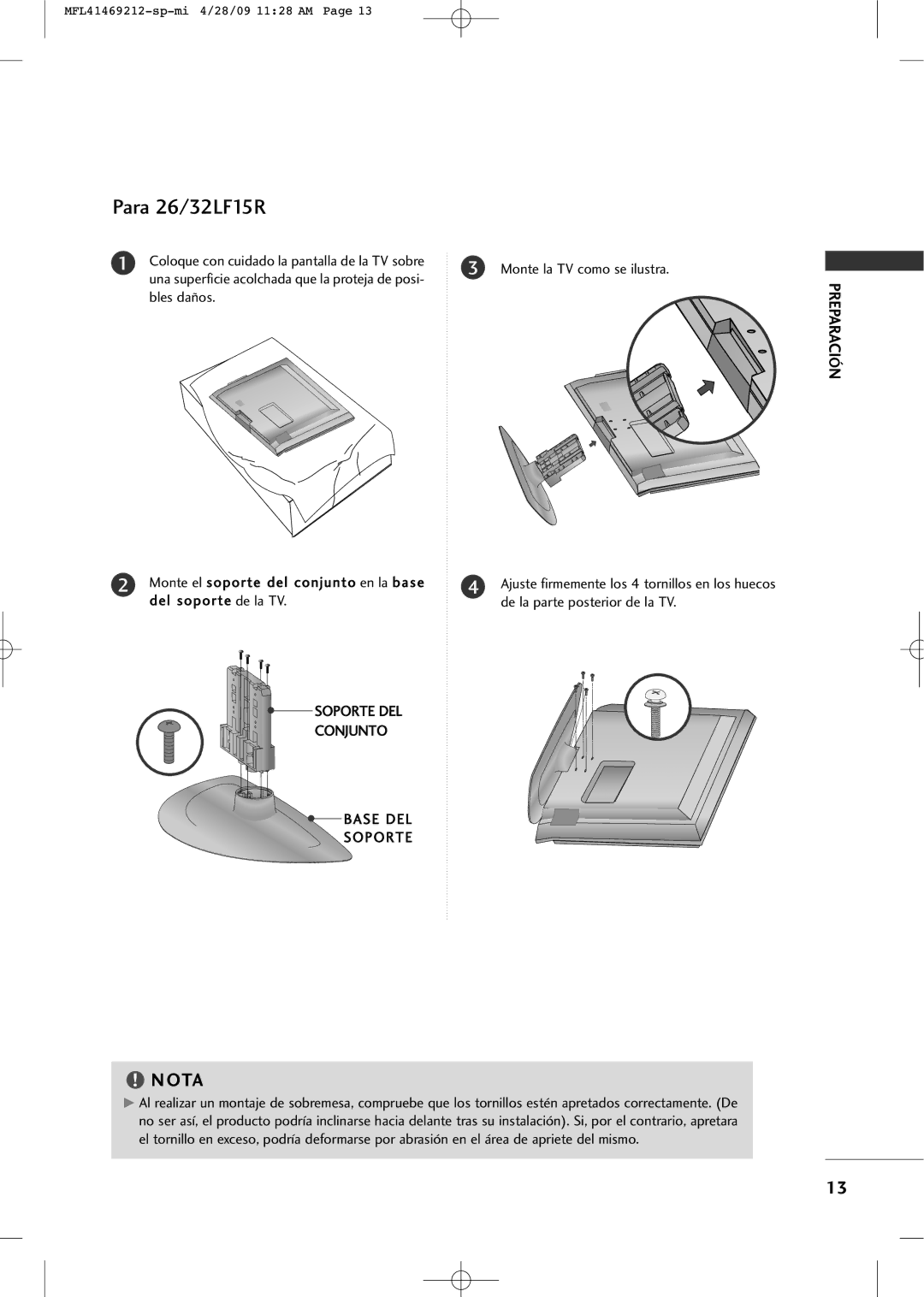 LG Electronics 2230R-MA manual Ota, Bles daños 