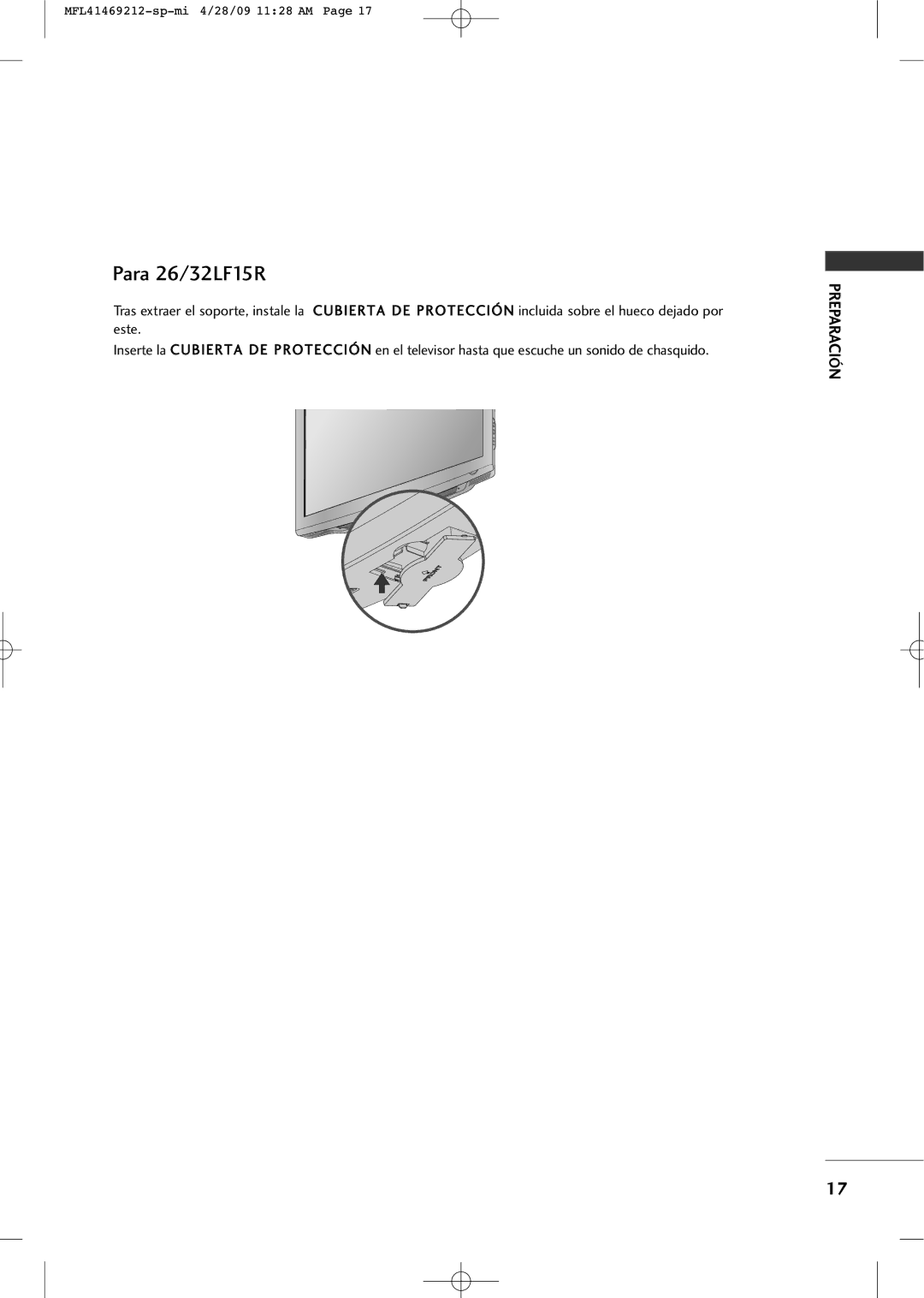 LG Electronics 2230R-MA manual Para 26/32LF15R 