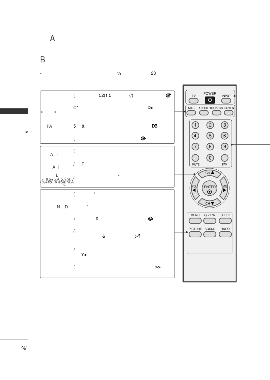 LG Electronics 2230R-MA Funciones DE LOS Botones DEL Control Remoto, Sleep Programa el temporizador para dormir. G p.68 