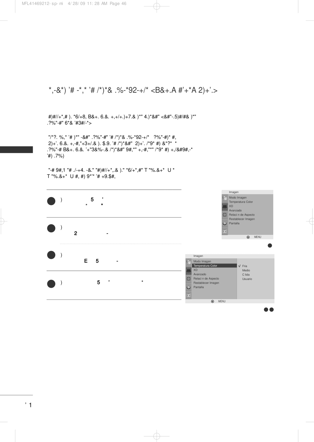 LG Electronics 2230R-MA manual Control DE Imagen 