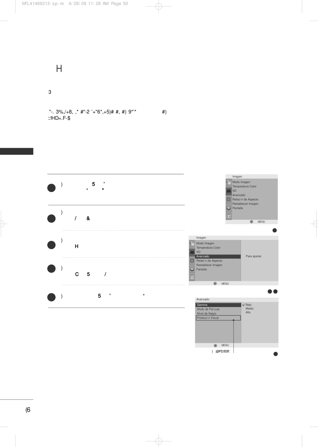 LG Electronics 2230R-MA manual Avanzado Gamma 