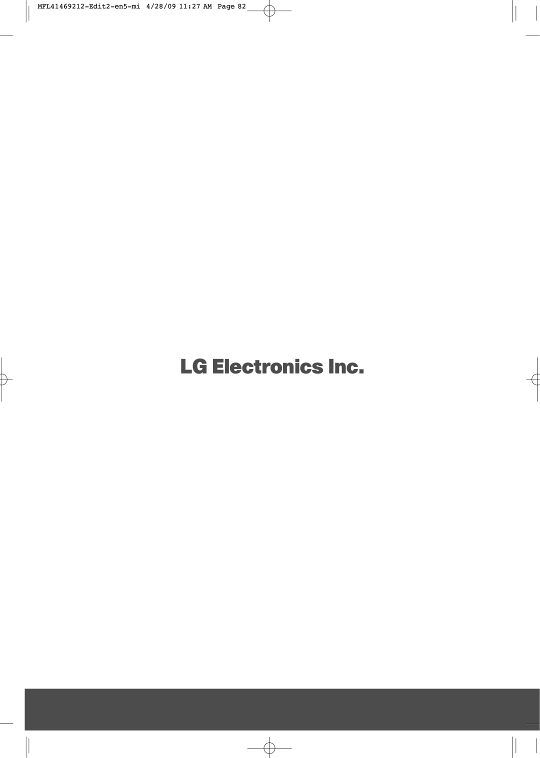 LG Electronics 2230R-MA manual MFL41469212-Edit2-en5-mi 4/28/09 1127 AM Page 
