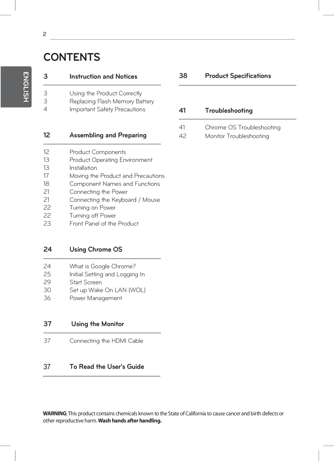 LG Electronics 22CV241 manual Contents 