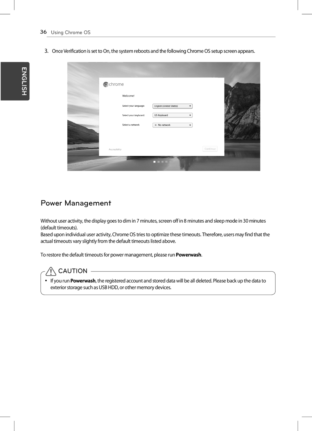 LG Electronics 22CV241 manual Power Management 