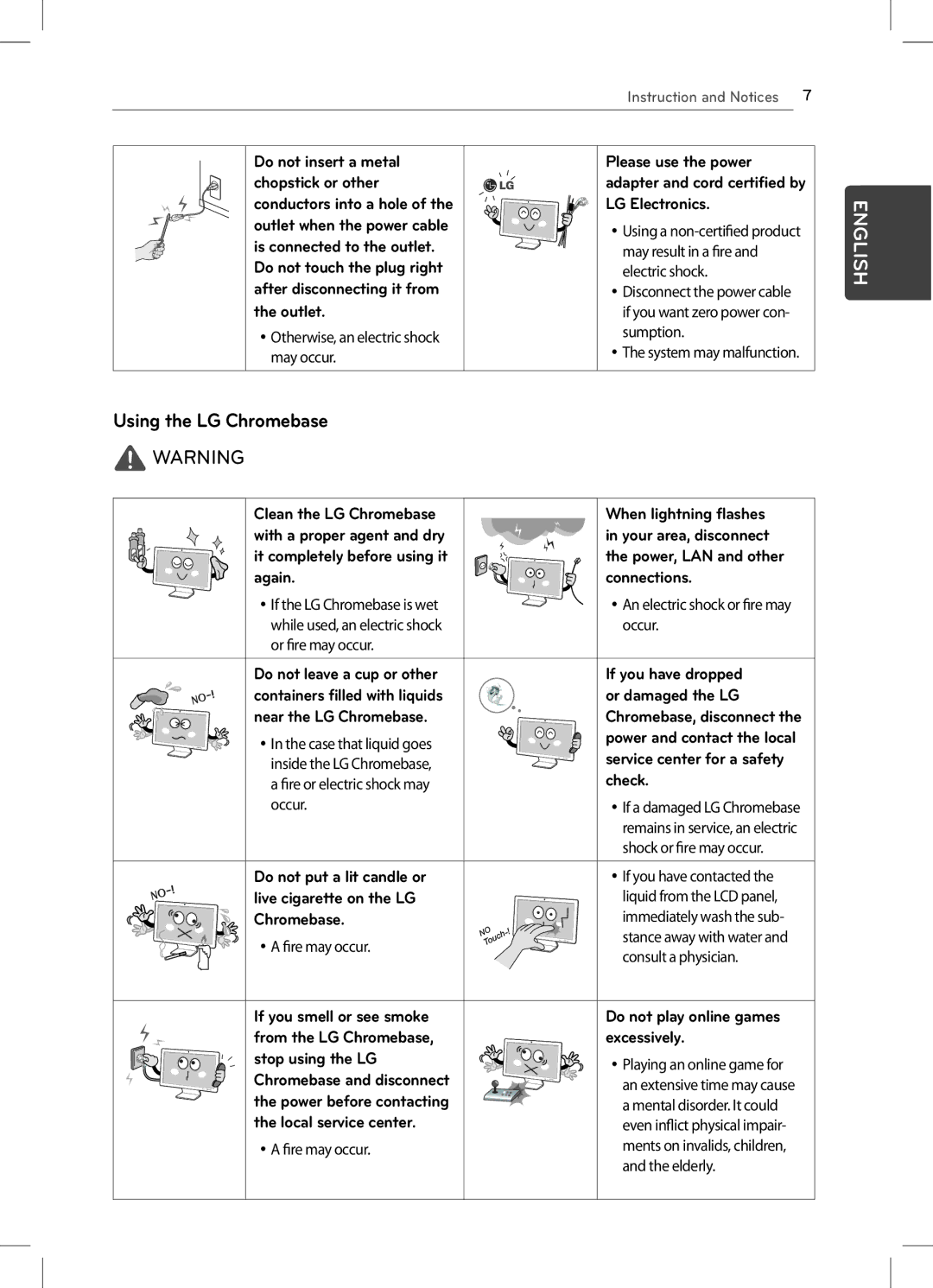 LG Electronics 22CV241 manual Using the LG Chromebase 