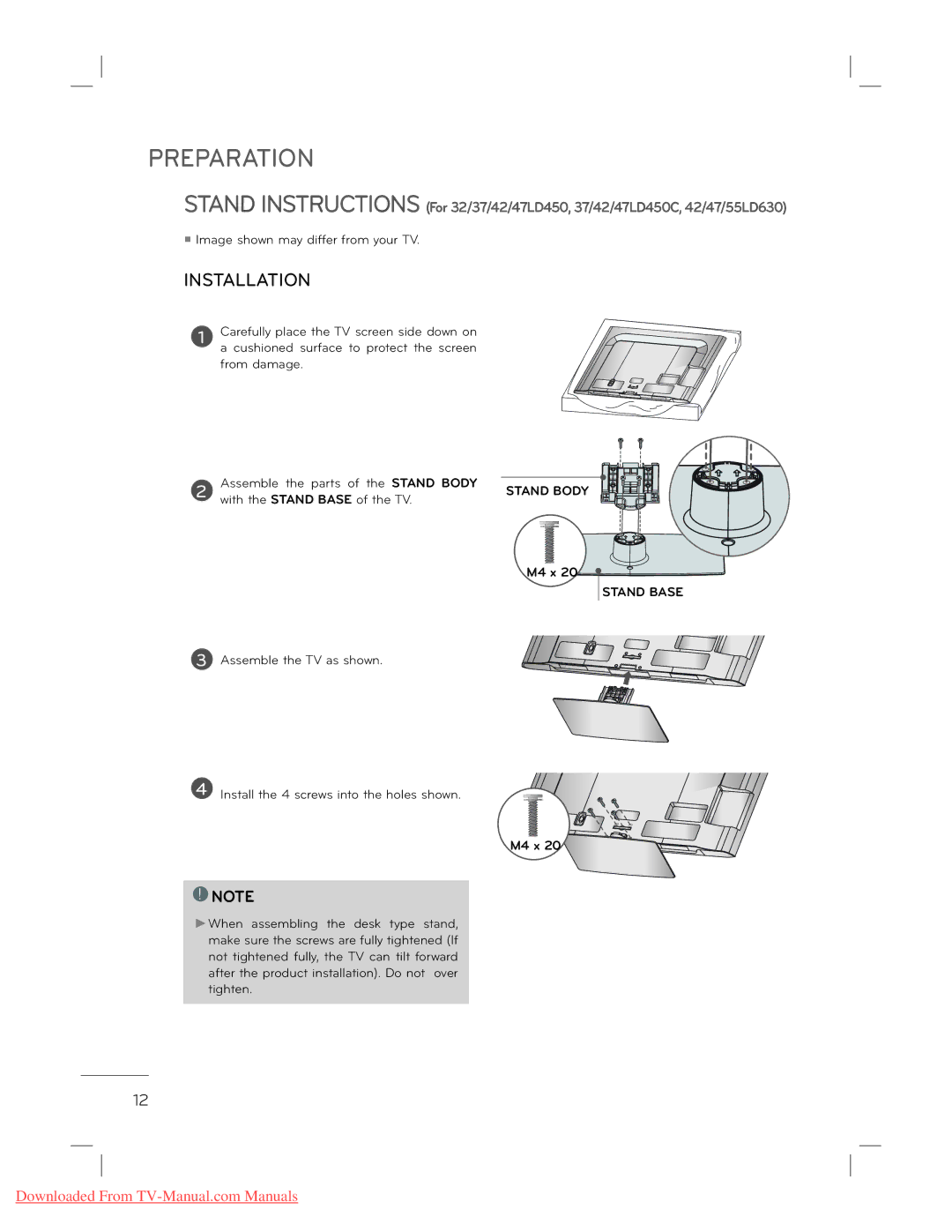 LG Electronics 22L5500 owner manual Preparation 