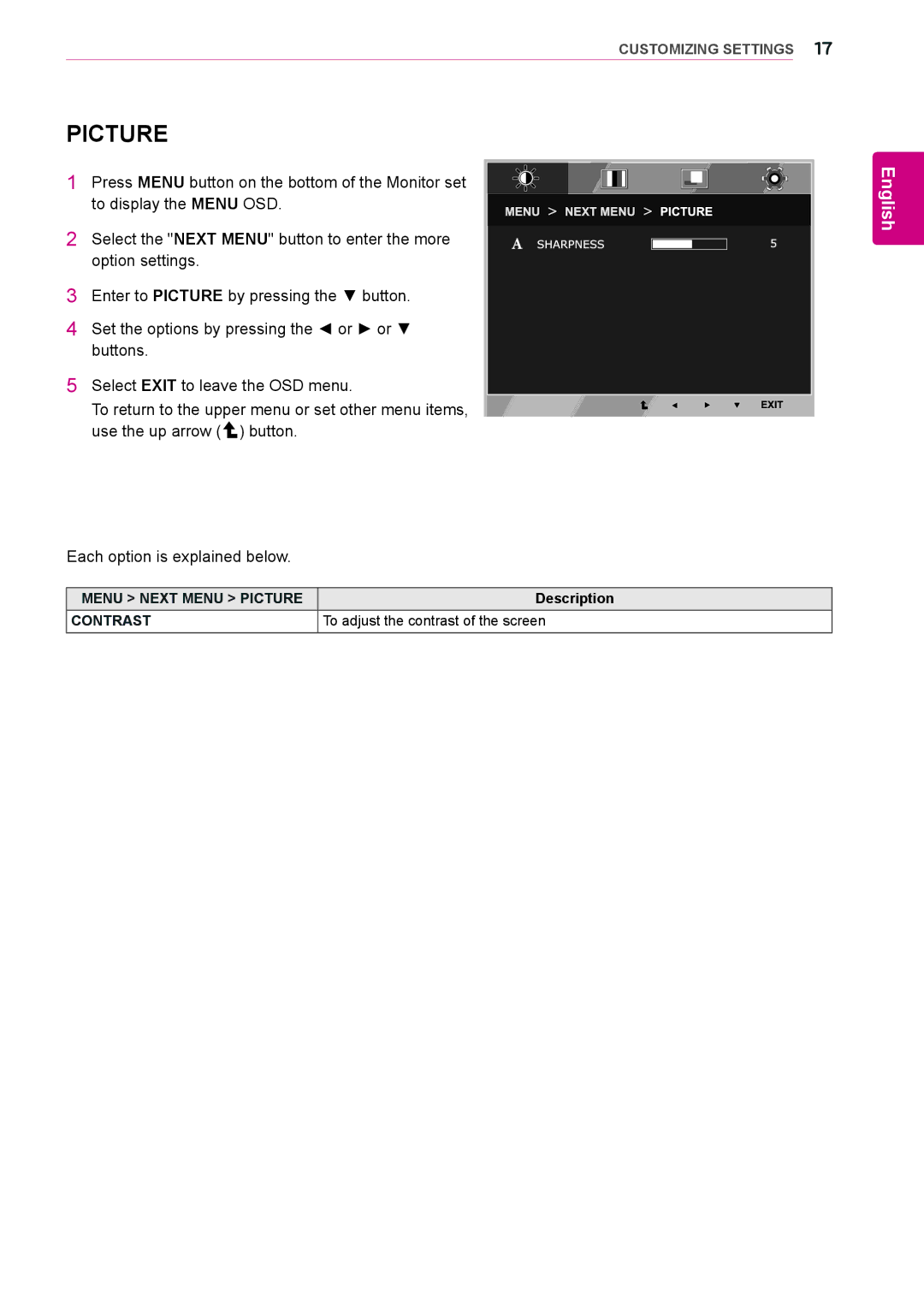 LG Electronics 23CAV42K owner manual Picture 