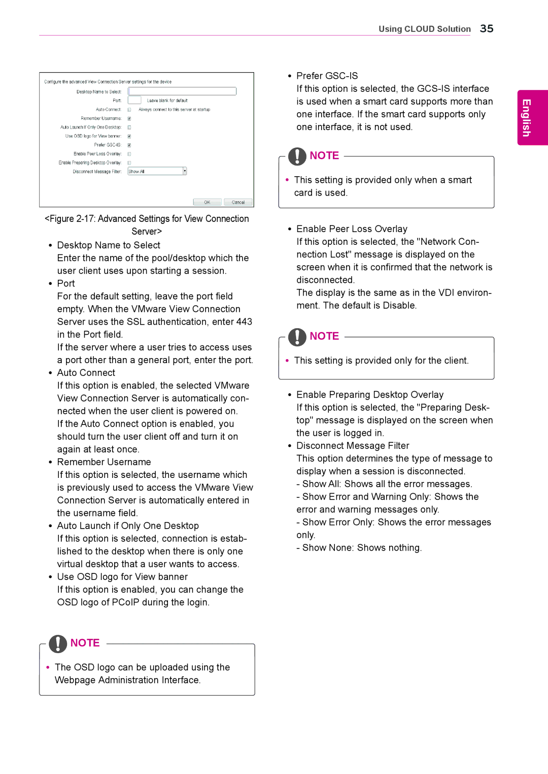 LG Electronics 23CAV42K owner manual Advanced Settings for View Connection, Yy Auto Connect 