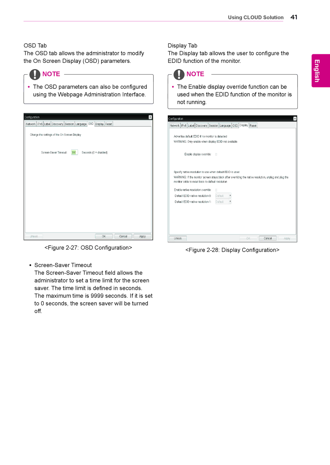 LG Electronics 23CAV42K owner manual OSD Configuration 