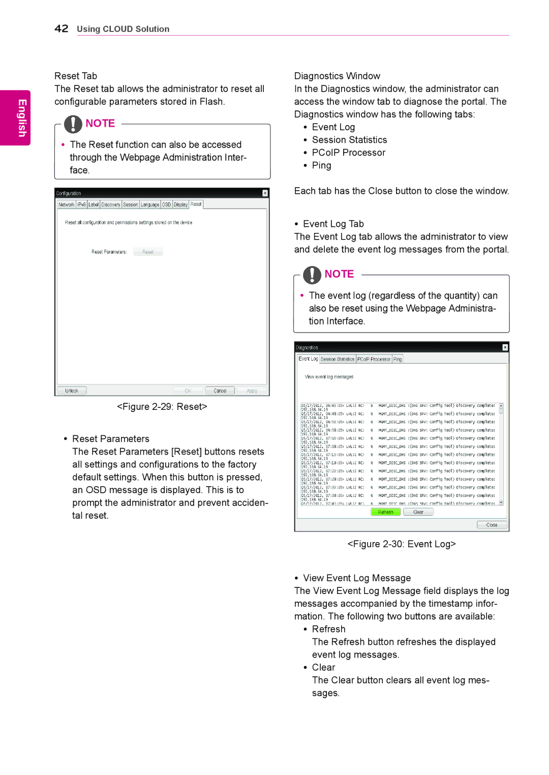 LG Electronics 23CAV42K owner manual Event Log Yy View Event Log Message 