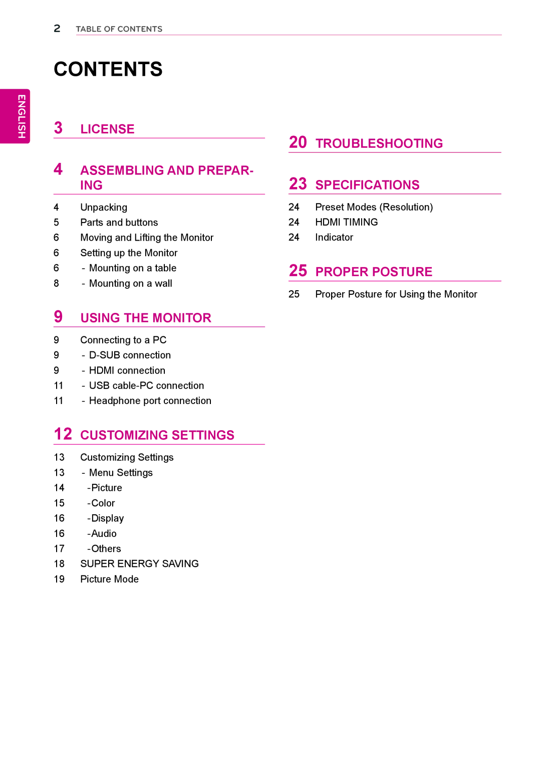 LG Electronics 23ET63V owner manual Contents 