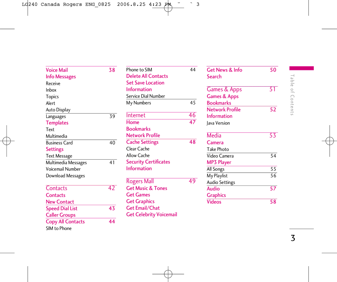 LG Electronics manual LG240 Canada Rogers ENG0825 2006.8.25 423 PM ˘`3 