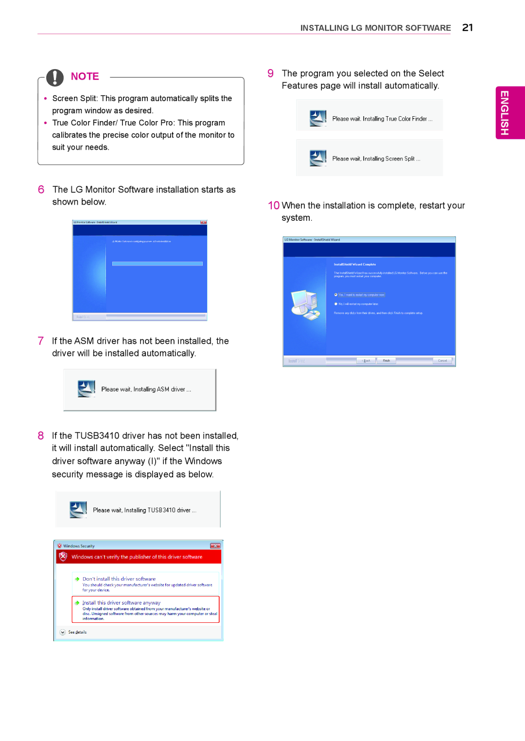 LG Electronics 27MB85RB owner manual LG Monitor Software installation starts as Shown below, System 