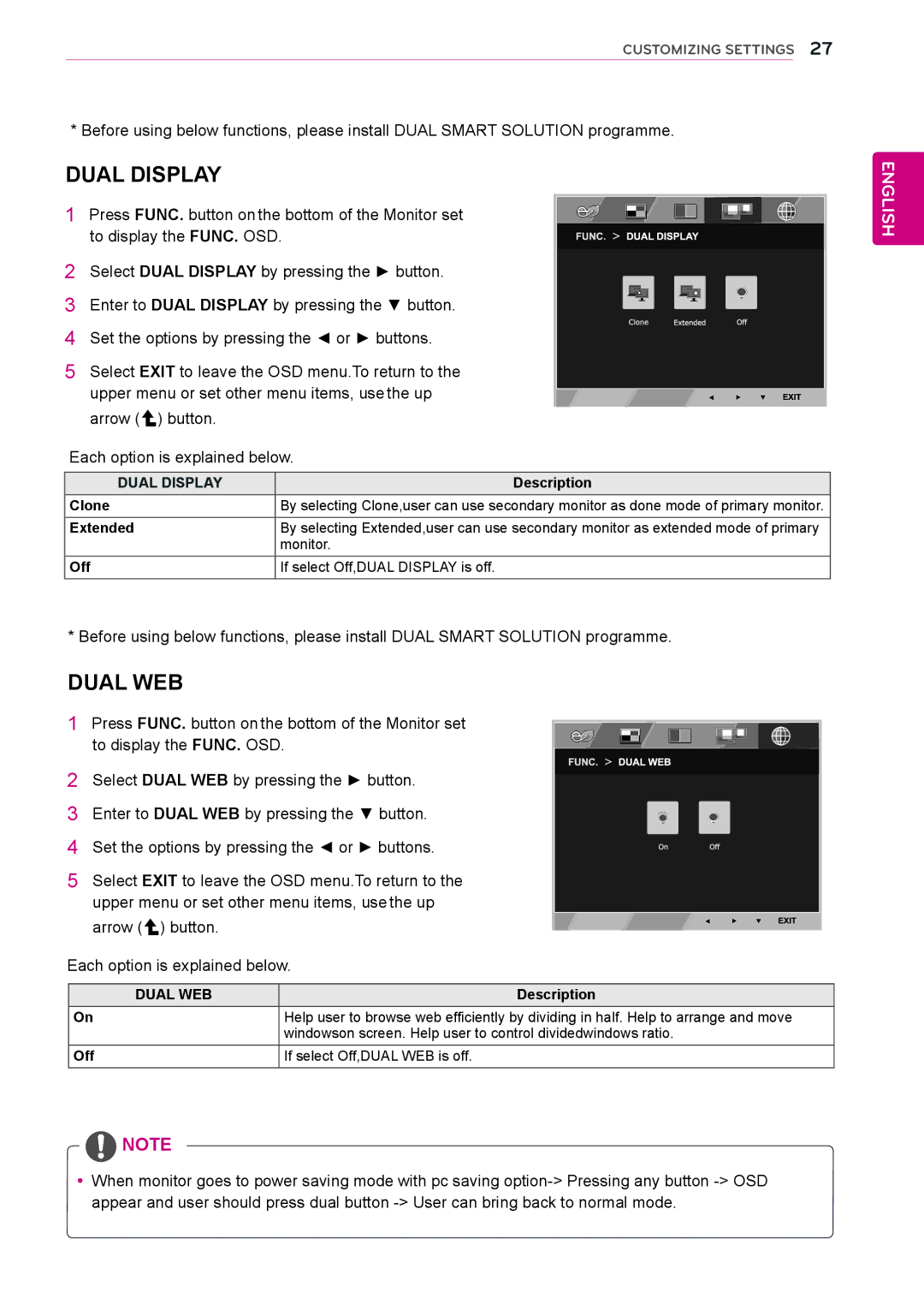 LG Electronics 27M37D, 27MP37VQ, 27MC37HQ, 27MP37HQ, 24M37HQ, 24M37D, 24M37A, 24MC37D, 22MC37D, 22M37HQ, 20MP37A Dual Display 