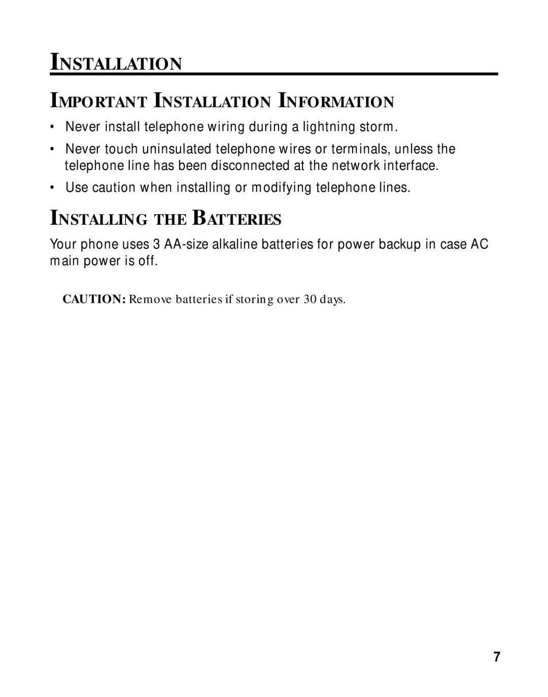 LG Electronics 29460 manual Important Installation Information, Installing the Batteries 