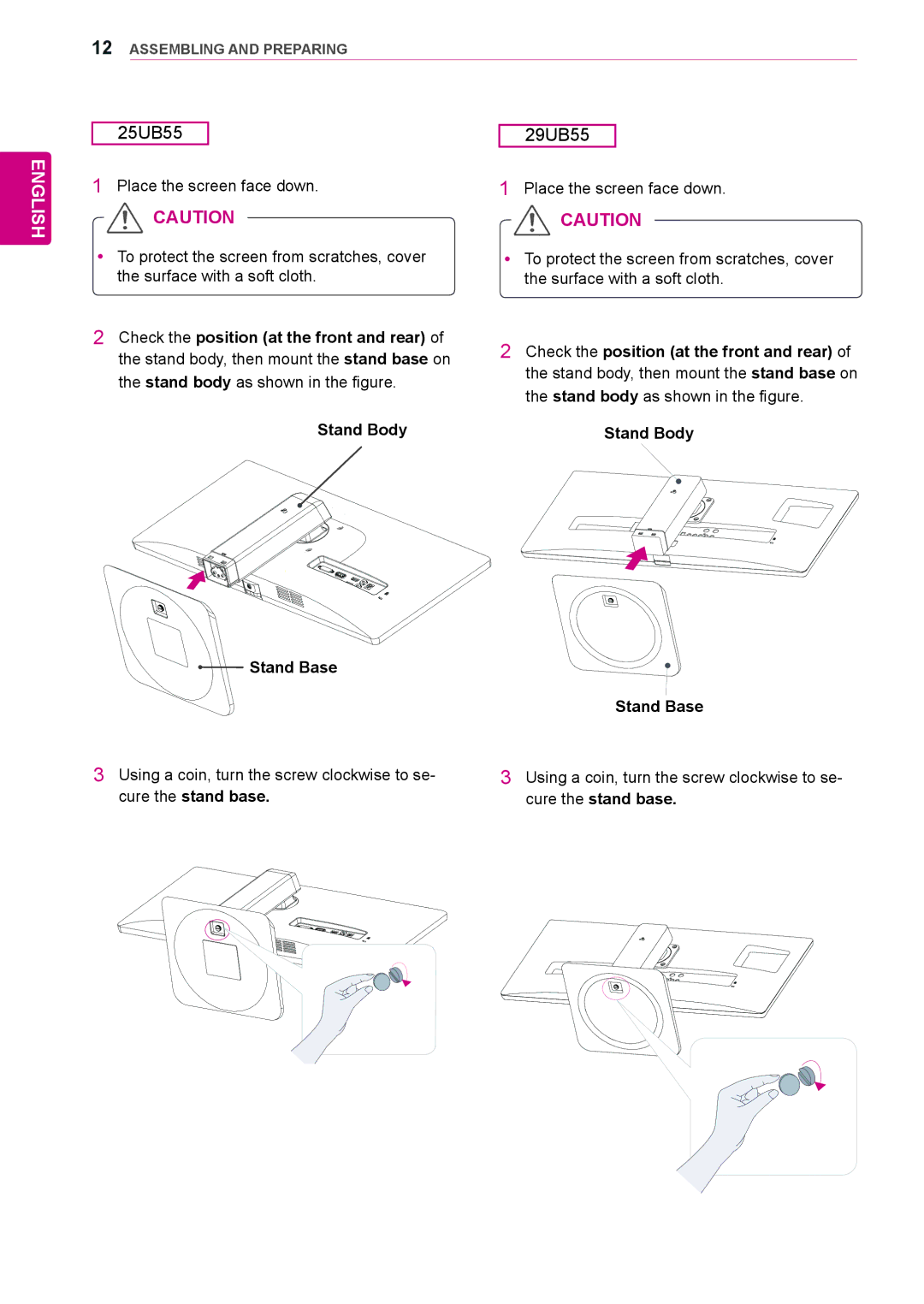 LG Electronics 29UB55, 29UM55, 25UM55 owner manual 25UB55 