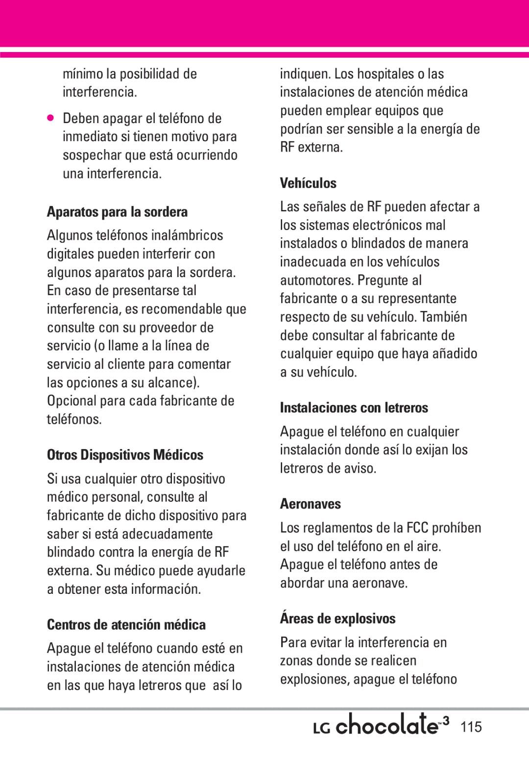 LG Electronics 3 Aparatos para la sordera, Otros Dispositivos Médicos, Centros de atención médica, Vehículos, Aeronaves 