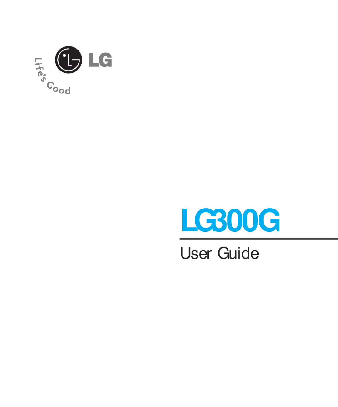 LG Electronics manual LG300G 