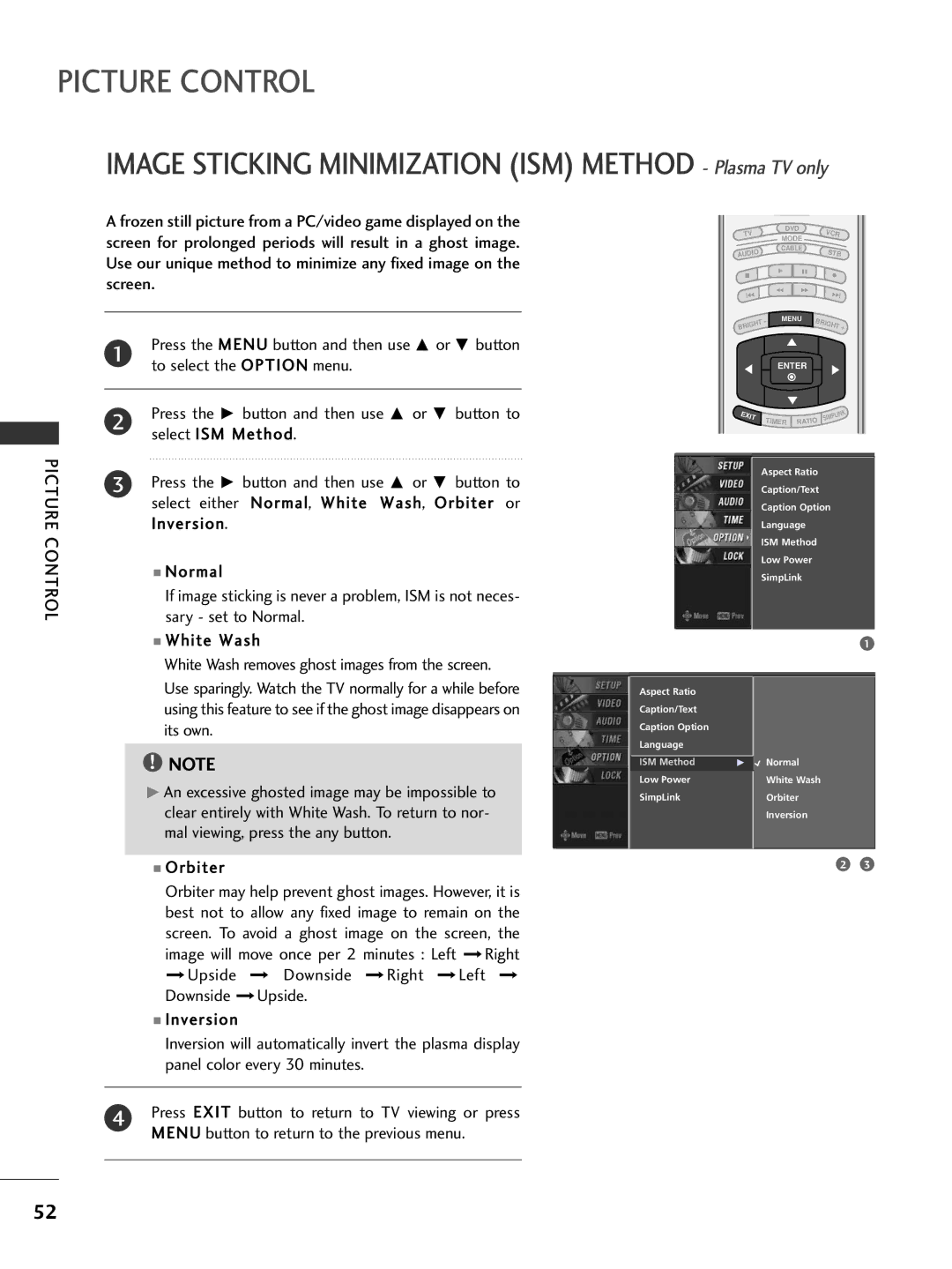 LG Electronics 32LC7D, 42PC5D owner manual Orbiter, Inversion 