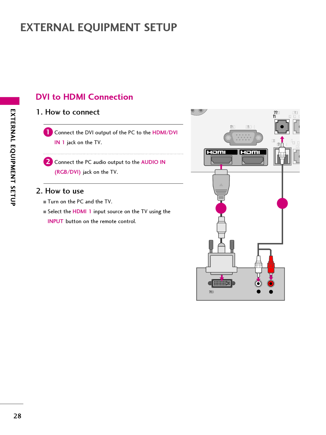 LG Electronics 32LQ630H, 42CQ610H, 22LQ630H, 26LQ630H owner manual RGB in PC 