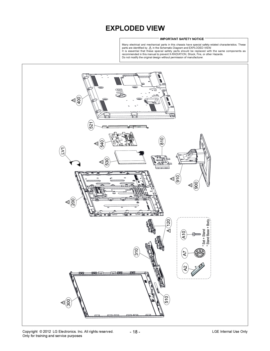 LG Electronics 32LS679C-ZC service manual Exploded View 