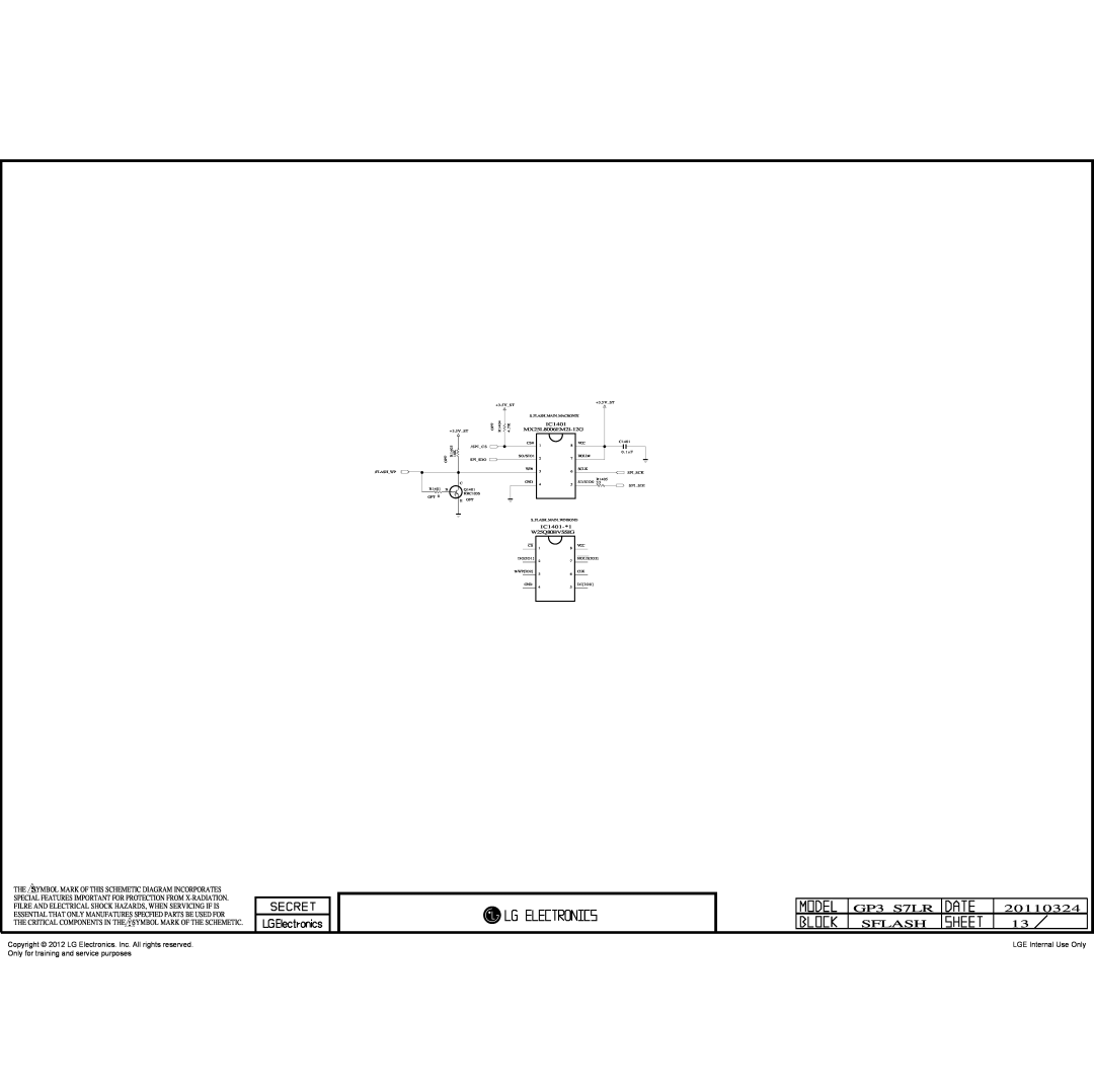 LG Electronics 32LT360C-ZA service manual GP3S7LR, 20110324, Sflash, MX25L8006EM2I-12G, IC1401-*1, W25Q80BVSSIG, R1403 