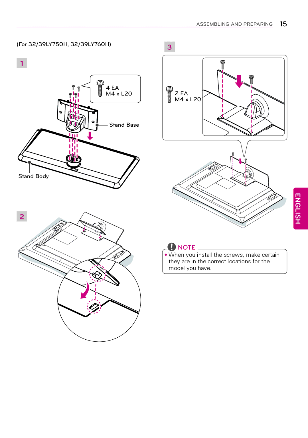 LG Electronics 32LY760H, 32LY750H, 55LY750H, 42LY750H, 47LY750H, 39LY750H, 39LY760H, 42LY760H, 47LY760H, 55LY760H English 