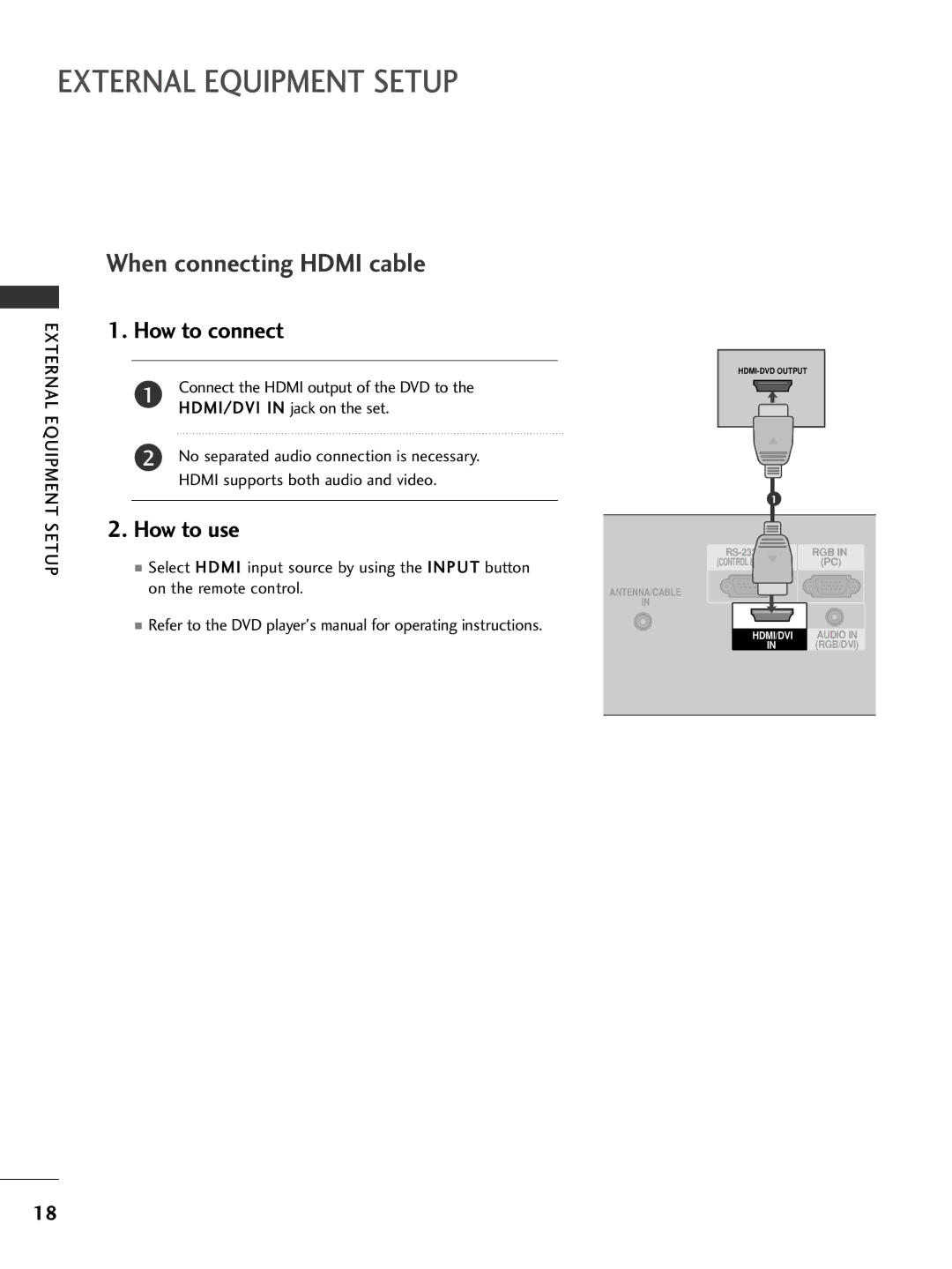 LG Electronics 32PC5DVC owner manual Rgb/Dvi 