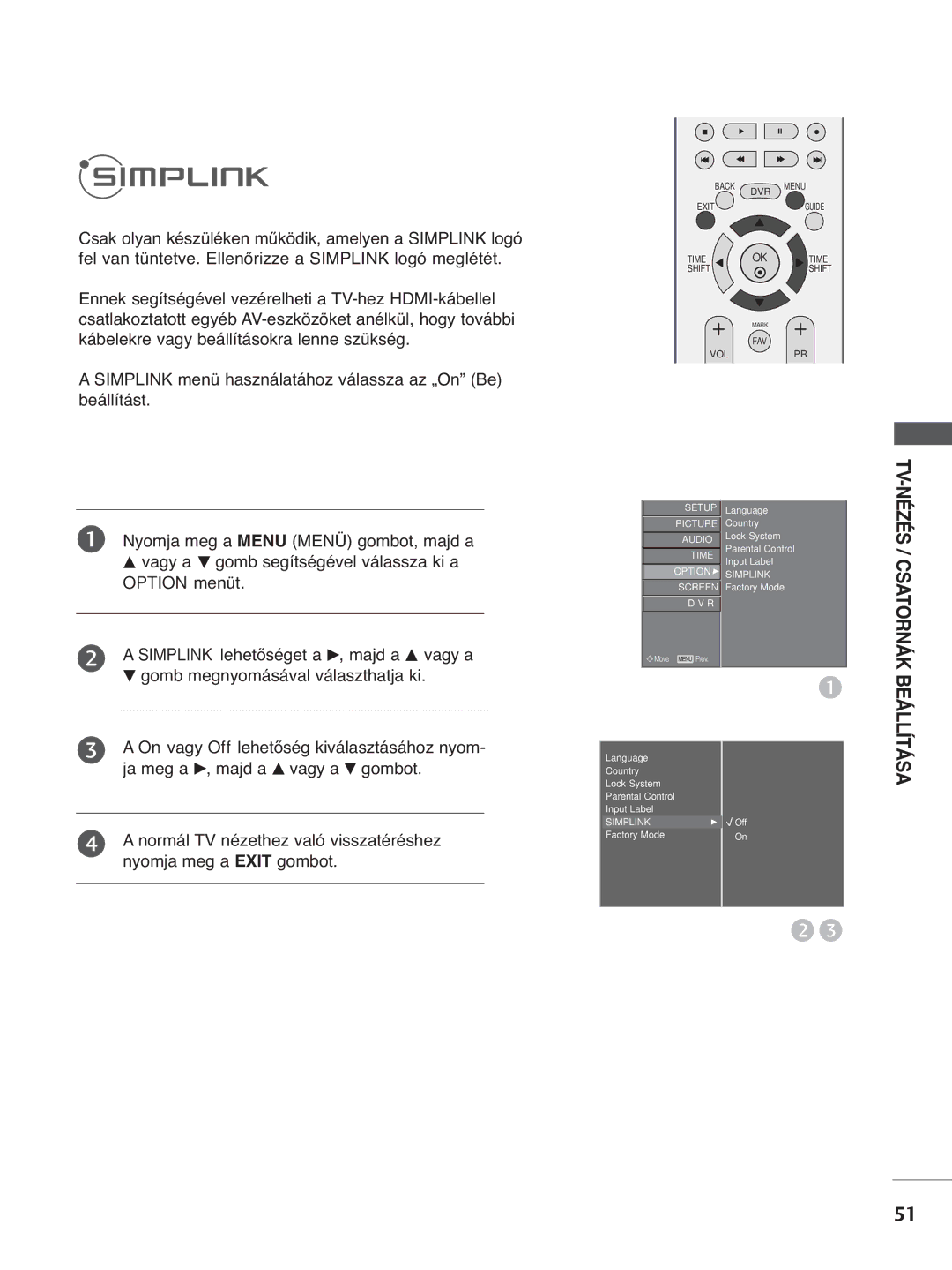 LG Electronics 4422PPTT88, 3377LLTT77, 3322LLTT77, 5500PPTT88, 4422LLTT77 manual Option menüt 