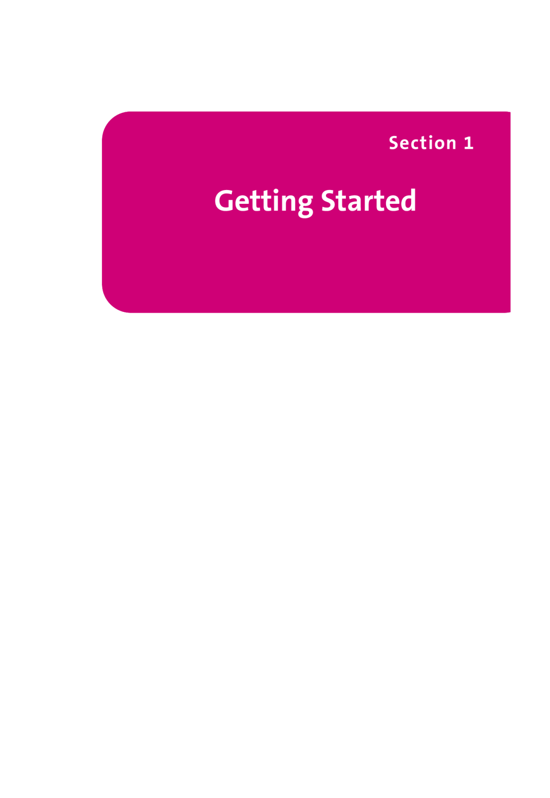 LG Electronics 350 manual Getting Started, Section 