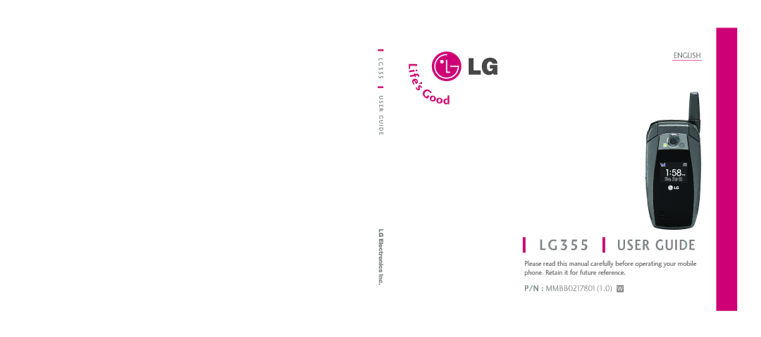 LG Electronics manual LG 355 User Guide 