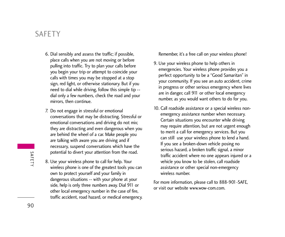 LG Electronics 355 manual Mirrors, then continue, Do not engage in stressful or emotional 