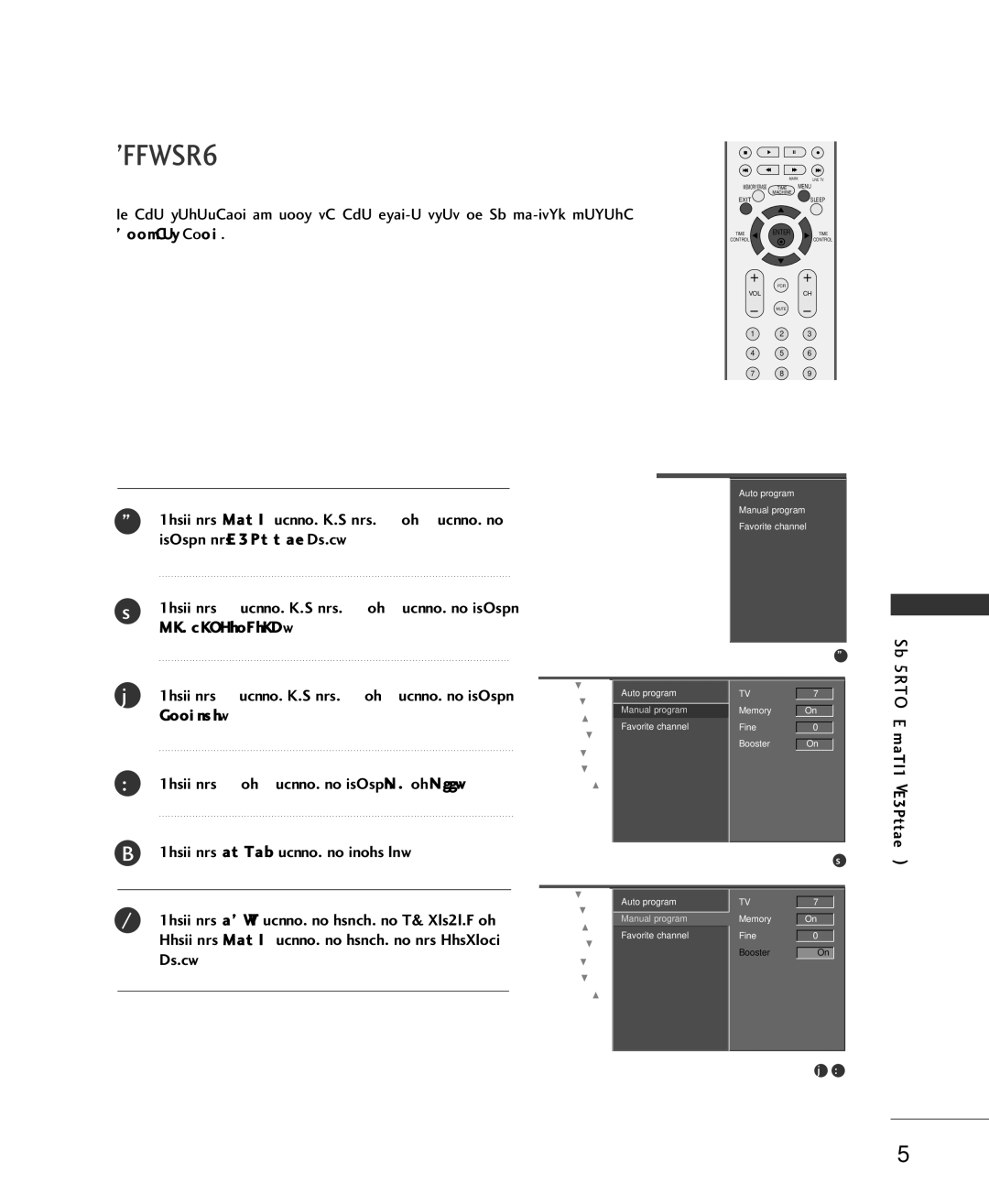 LG Electronics 42LC2RR, 37LC2RR owner manual Booster 