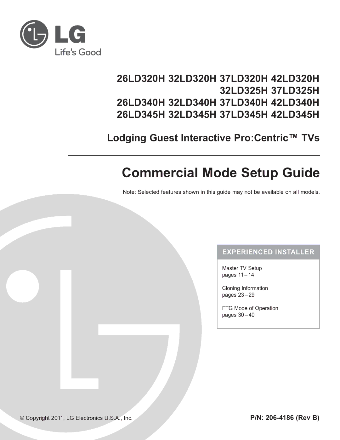 LG Electronics 37LD325H, 37LD340H, 37LD345H, 42LD345H, 42LD340H, 32LD345H, 32LD340H, 32LD325H, 42LD320H owner manual Lcd Tv 