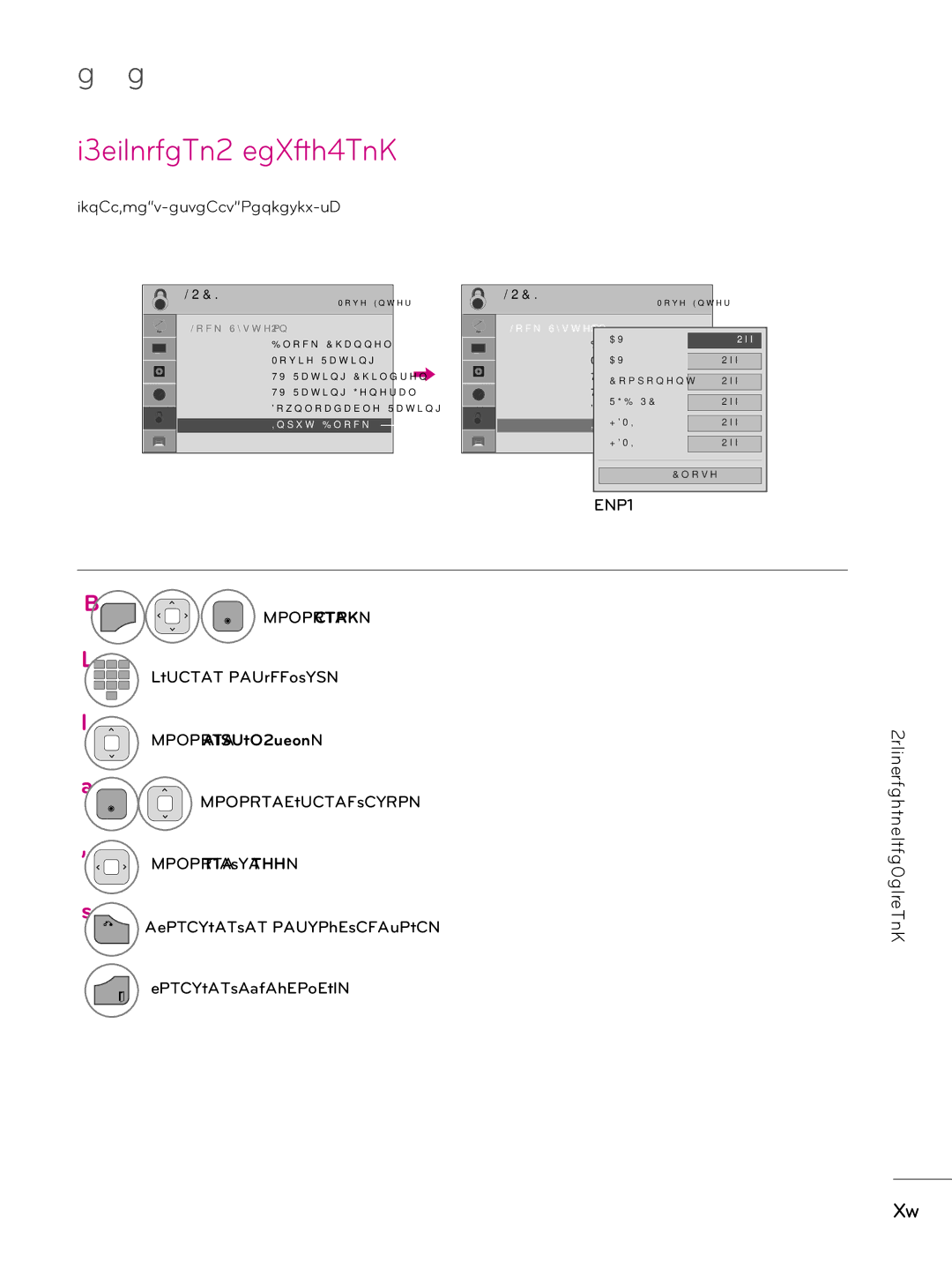 LG Electronics 37LD325H, 37LD340H, 37LD345H External Input Blocking, Enables you to block an input, Select Input Block 