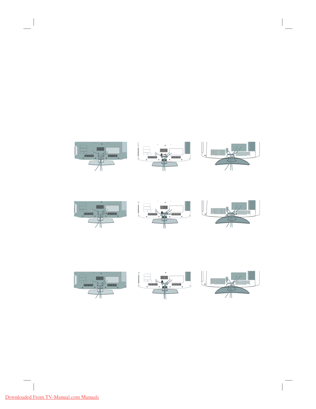 LG Electronics 26LE5500, 37LE5300, 55LE5300, 42LE5300, 47LE5300, 22LE5300, 32LE5300 Open the Cable Management Clip as shown 