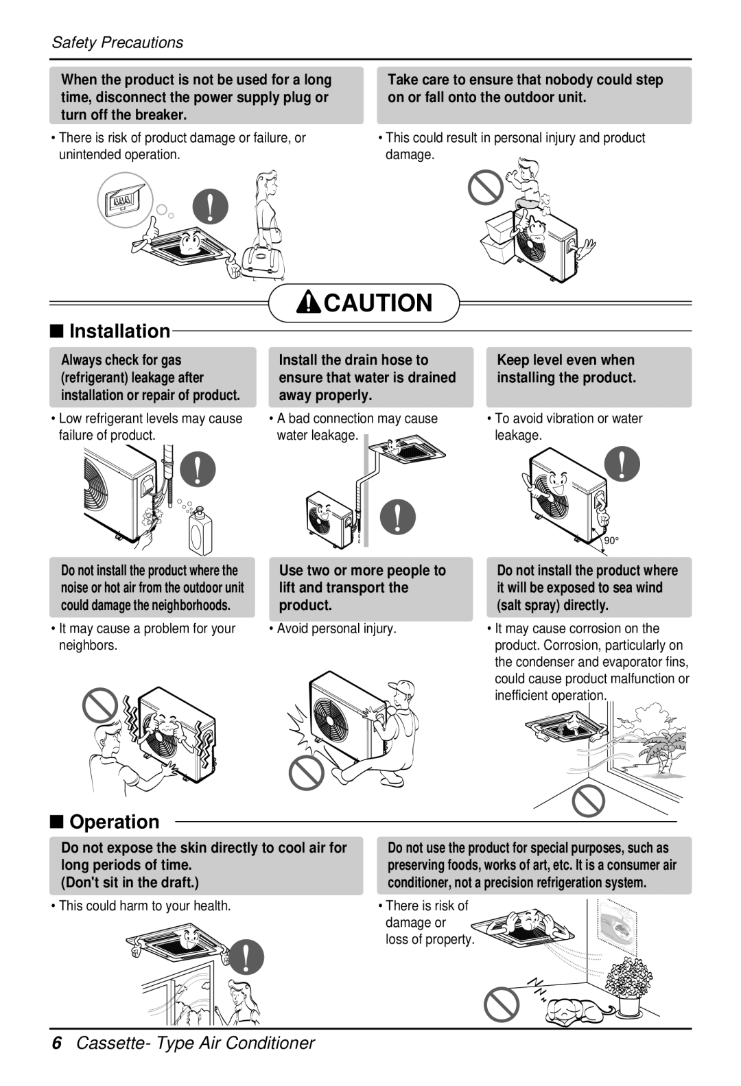 LG Electronics 3828A22005P Install the drain hose to, Ensure that water is drained, Away properly Bad connection may cause 