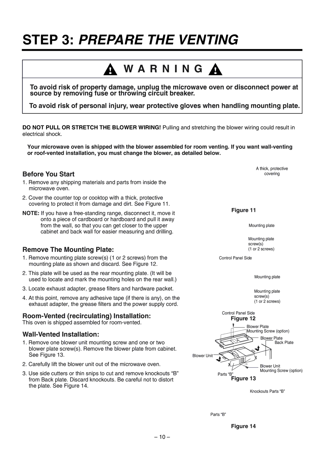 LG Electronics 3828W5U0492 installation instructions Prepare the Venting, Before You Start 